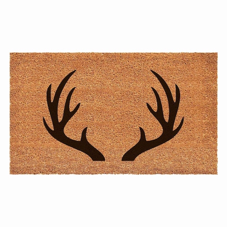 Calloway Mills Antler Monogram Door Mat, 24 x 48 Letter NP 108802448NP